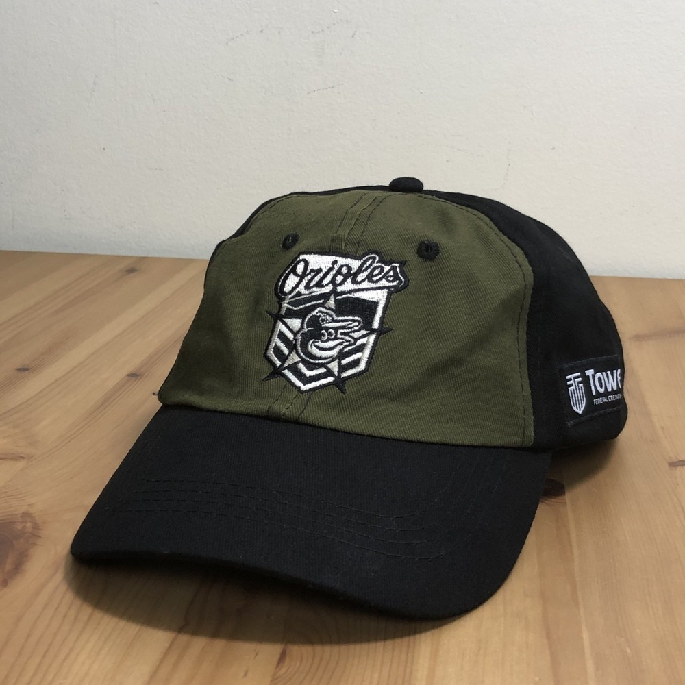 Baltimore Orioles USA O's Cap 2025 Military Veteran Hat Adjustable Green Black